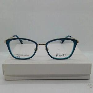 NWT WOMEN'S FYSH EYEGLASS FRAMES 3678 teal